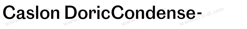 Caslon DoricCondense字体转换